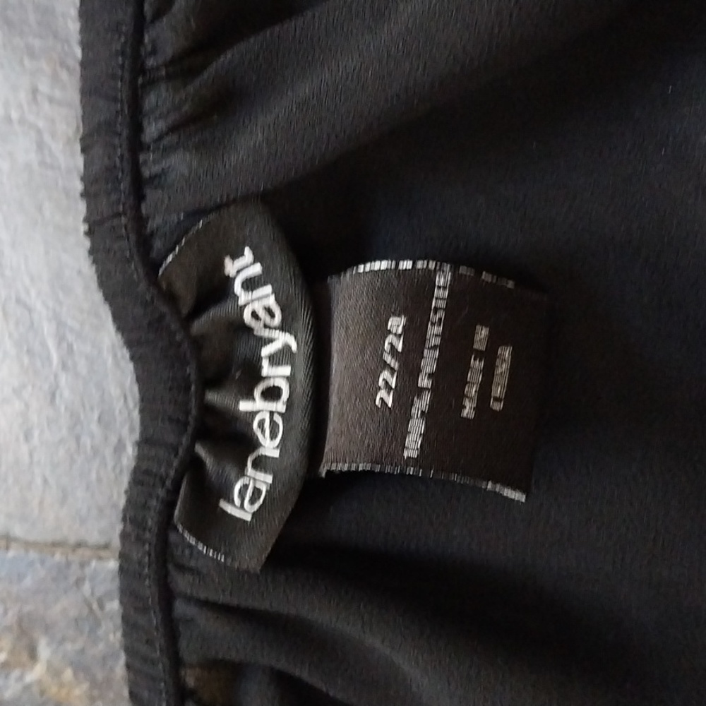 Black Lane Bryant See thru top - Picture 2 of 5